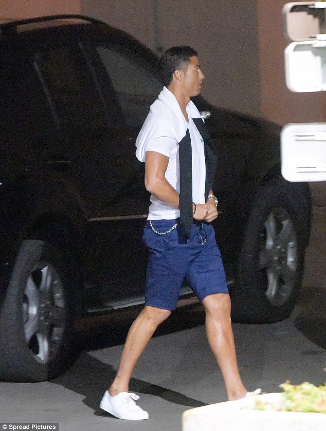 Cristiano Ronaldo caught urinating in the street following night of partying in Saint Tropez