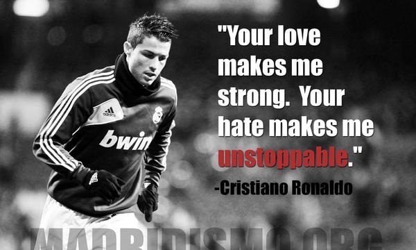 feauterd image - 25082015 “Your hate makes me unstoppable” - Ronaldo on Instagram