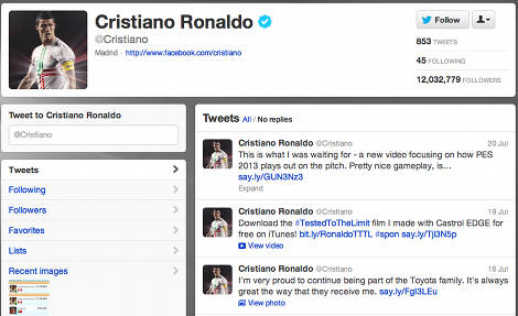 sr4 05092015 - Astonishing! Do you know Ronaldo can make €230,000 per tweet