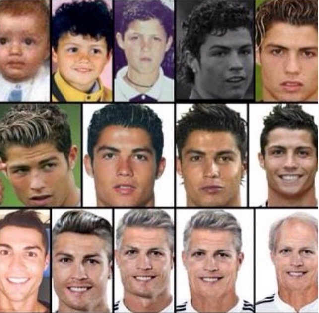 sr4 07092015 - The ageing process of Cristiano - Ronaldo posted a posted a photo on Instagram