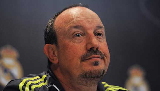 What Rafael Benítez said about Real Madrid front three after Getafe win?