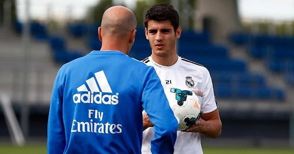 Image result for Alvaro Morata and Zidane