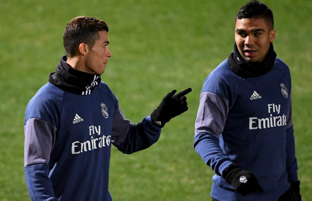 Video - Cristiano Ronaldo mocks Casemiro during training session about his Napoli wonder goal