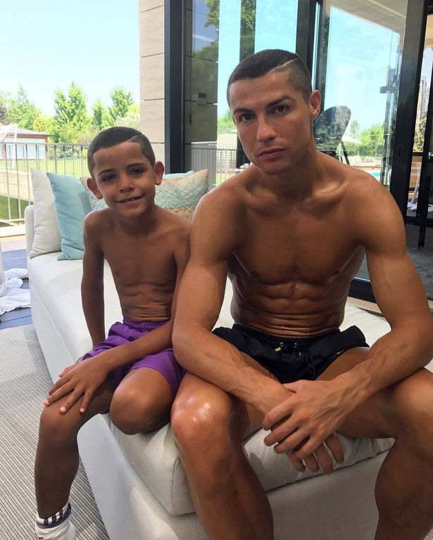 Cristiano Ronaldo Jr Gets Same Haircut as Dad and Becomes his Twin!
