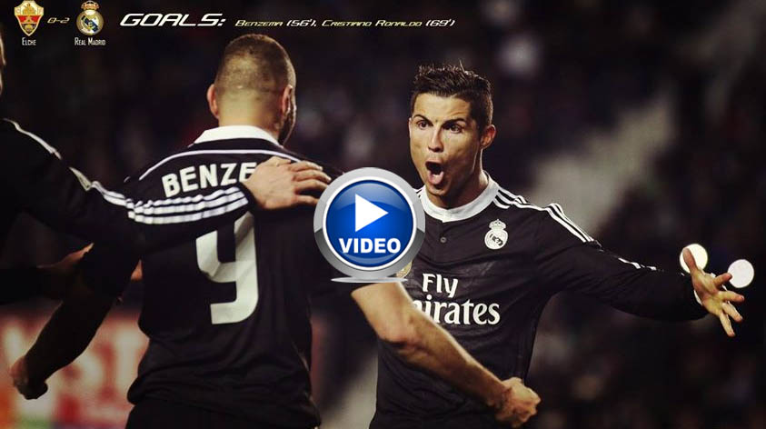 Cristiano Ronaldo Goal vs Elche in LaLiga Match