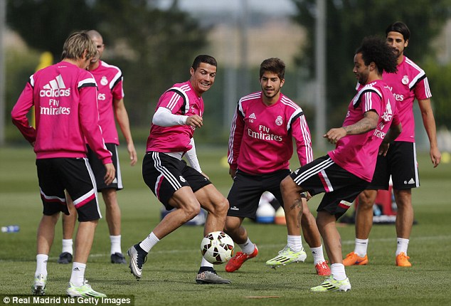 Cristiano Ronaldo and Co put through their paces as Real Madrid prepare for La Liga clash with Celta Vigo