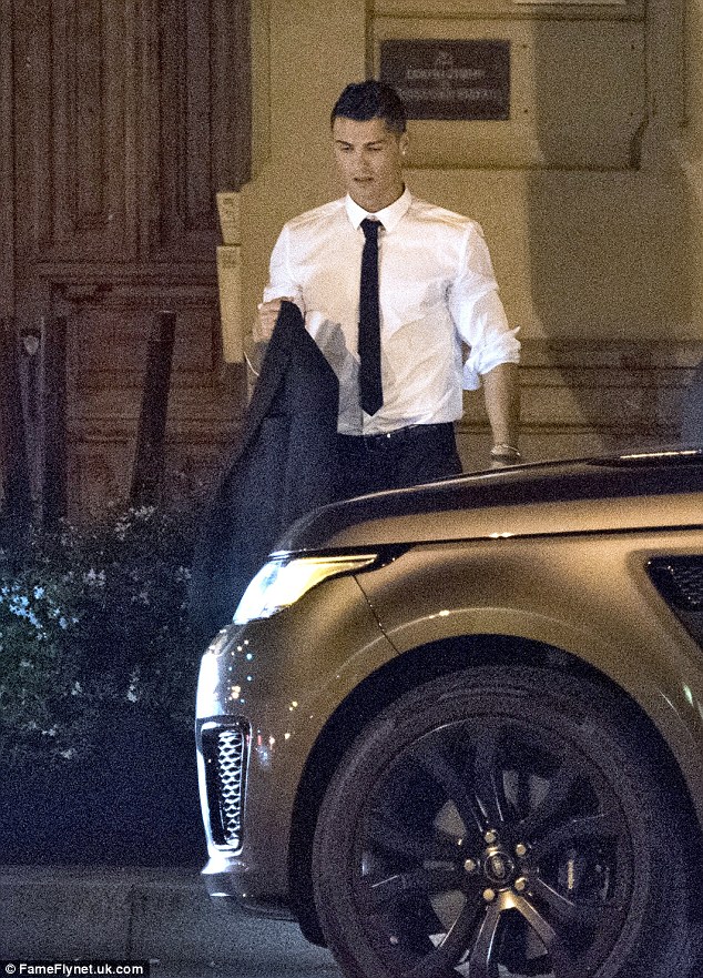 Cristiano Ronaldo stepped out with a new female friend in Madrid on Thursday evening