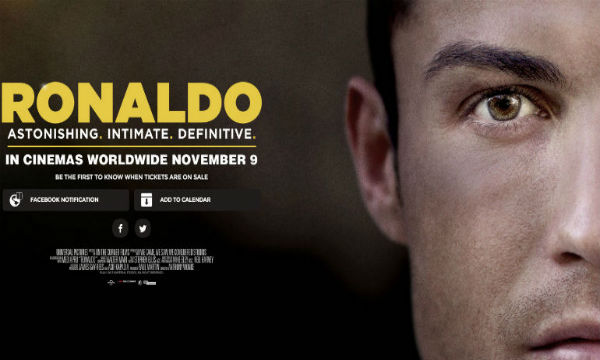 feauterd image - 27102015 The World premiere of Cristiano Ronaldo movie – “RONALDO” on 9 November