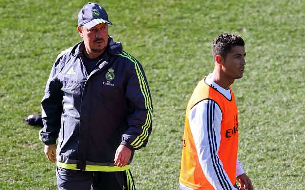 Cristiano Ronaldo is unhappy with Real Madrid manager Rafa Benitez