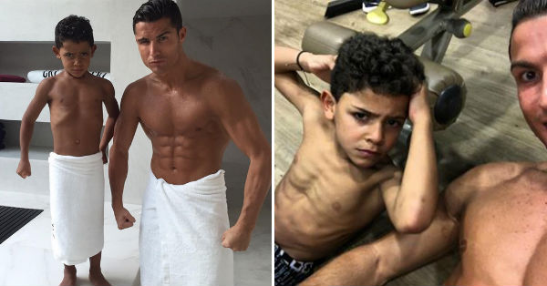 Amazing!! Cristiano Ronaldo posted a selfie on Instagram with his son ...
