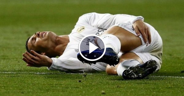 Cristiano Ronaldo suffers
