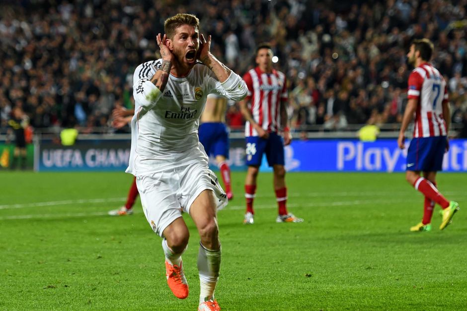 Sergio Ramos recalled his famous equalizer against Atletico Madrid in the 2014 Champions League Final