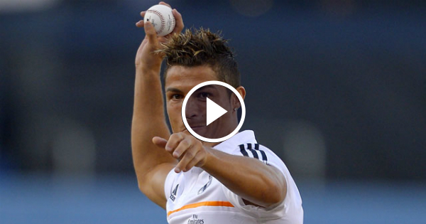 Ronaldo Throws First Pitch In Baseball Match Between Dodgers vs Yankees [Video]