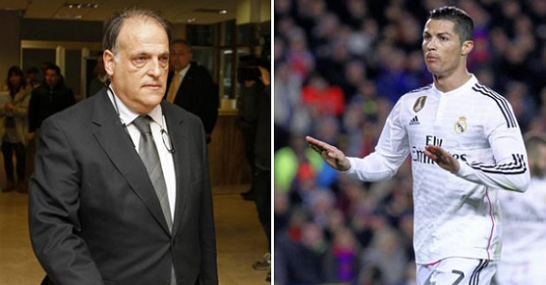 La Liga president Javier Tebas declares Cristiano Ronaldo has not evaded taxes