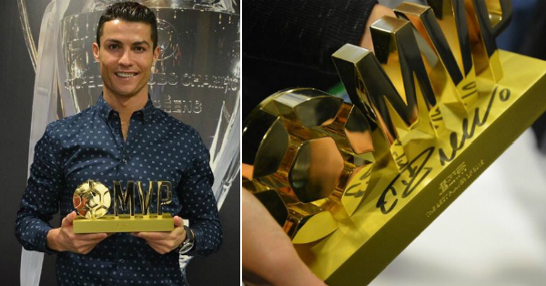 Cristiano Ronaldo has been named Emperor's Most Valuable Player of 2016