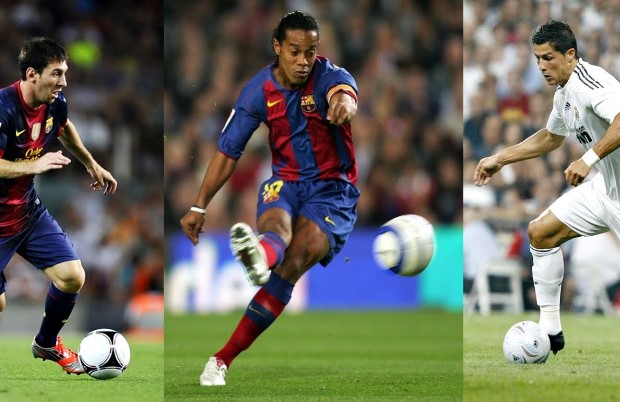 Ronaldinho chooses between Cristiano Ronaldo and Lionel Messi