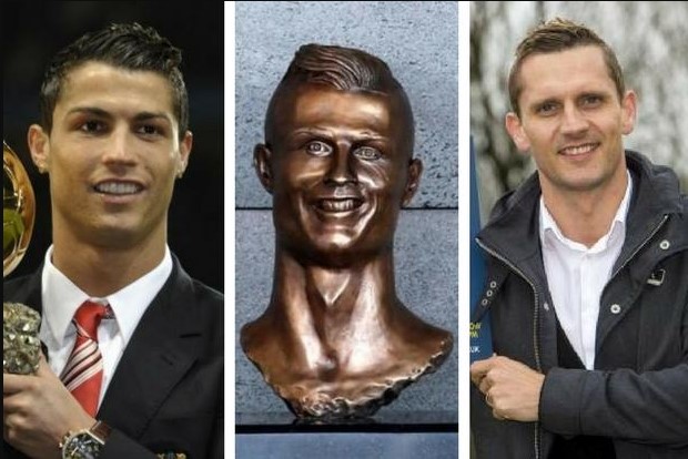 Rangers legend Peter Lovenkrands appreciated for hilarious Cristiano Ronaldo statue comparison