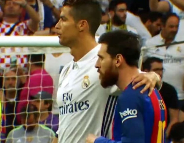 Here's a video for you if you think Ronaldo and Messi hate Each Other!