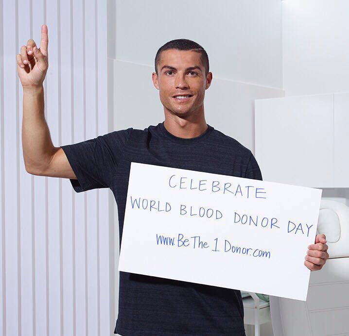 Why Ronaldo Has No Tattoo - Celebrating World Blood Donor Day with CR7