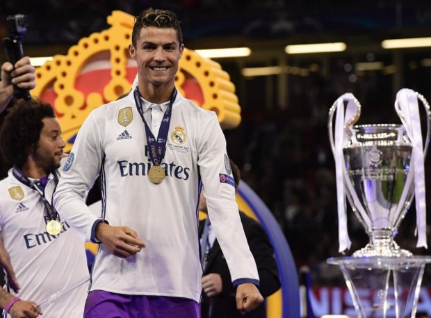 Champions League Celebrations - Cristiano Ronaldo is joined by Georgina Rodriguez and Cristiano Jr.